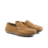 Bari Tan driving loafer